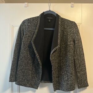 Banana Republic BR XXSP Sweater Blazer Coat Jacket Marl Grey Black